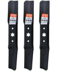 3 Pack High Lift Mower Blades 6 Point Star Set For 50 Inch Deck Riding Mowers ZT1 ZT2 Compatible Ultima XT1 XT2 Enduro Series GT50 LT50