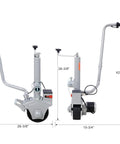 Heavy Duty Electric Trailer Dolly with robust design, dimensions 26-3/8" x 42-1/2", for easy movement of RVs and boats. Get Rid Of The Back Pain With This Heavy Duty Electric Trailer Dolly. Moving Your Rv, Boat, Or Caravan Is A Breeze Now. Features A Robust 350W Motor And Powerful 5000 Lbs Capacity For Maximum Efficiency. It Moves Fast At 22 Feet Per Minute. No More.