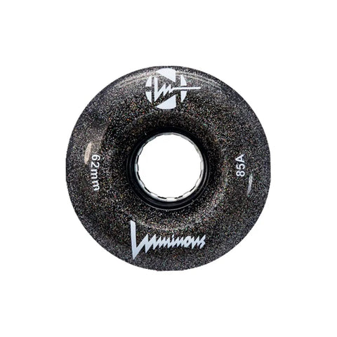 Single Night Sky LED Roller Skate Wheel Outdoor Quad Pack 62mm 85A Glow In The Dark