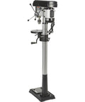 Workhorse Floor Drill Press With Sixteen Speeds, Thirteen Inch Swing, Three Quarter HP, 120V, Five Eighth Inch Chuck, full view.