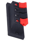 4 Way Speaker Connector Spring Loaded Terminal Kit Black ABS Metal Build For Easy Wiring Handles Zero To Two Hundred Fifty Volts Three Amps Rating Durable Audio Terminal Clips