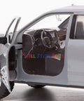 Image of Ford F150 Limited Crew Cab Diecast Model Truck One Twenty Four Scale Abyss Gray With Opening Doors And Detailed Interior.