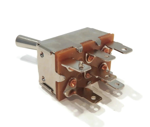 PTO Switch For Scag Hydraulic Walk Behind Mowers 36 Inch 48 Inch 52 Inch Two Position Six Terminal One Half Inch Stem Replacement Part