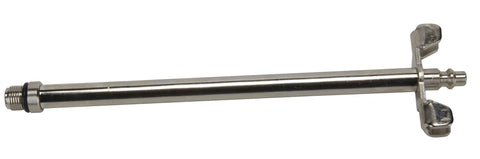 OTC 5605 Deluxe compression tester probe, chrome-plated steel with threaded end and dual-wing adapter