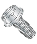 Beefy Heavy-Duty Steel Thread Cutting Screw With Type F Point, 5/16-18 Thread Size, 1-1/2 Inch Length, Zinc Plated Finish, Hex Washer Head