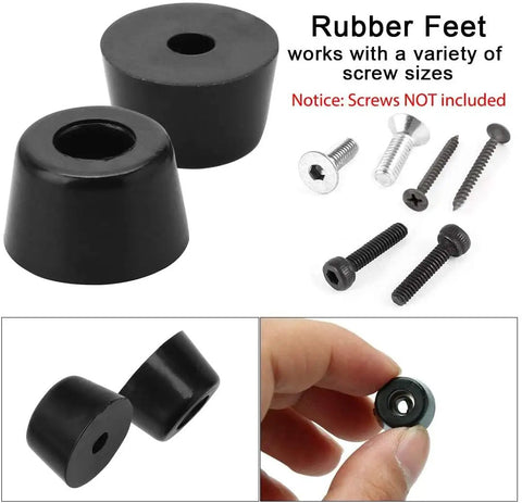 40 Piece Rubber Feet Bumper Set With Metal Washer For Furniture Appliances Electronics Protect Floors Non Marking Anti Slip Leg Pads