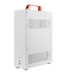 White Carryable Micro ATX PC Case with Handle and Ventilation Panels for Small Form Factor Builds ITX MATX Mini Tower