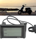 SW900 LCD Display Meter For Electric Bikes And Scooters, Waterproof Connector, fits 22.5mm 25.4mm 28.6mm bars
