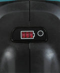 Battery indicator on Pro Grade Cordless Angle Grinder Featuring Brushless Motor And Rapid Disc Swap System.