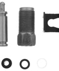 Heavy Gauge Steel Floor Jack Oil Pump Cylinder 18 mm Threaded Hydraulic Piston Plunger Replacement Kit components including seals.