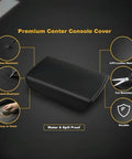 Tesla Model Y And Model 3 Armrest Cover Custom Fit Center Console Lid Protector With Premium Soft Leather For Old Models Original Mold Slick Factory Style Look showing features