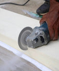 Person using 3 Inch TCT Circular Saw Blade for woodworking with high precision beastly sharp teeth and smooth burr-free cuts on wood.