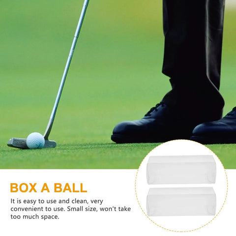 Three Piece Golf Ball Display Case Set, Durable Plastic Ball Storage Boxes For Easy Transport, Show Off Your Golf Collection
