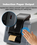 No Sweat Industrial Electric Water Activated Tape Dispenser Slick Sensor Controlled Kraft Paper Gummed Tape Cutter with induction output