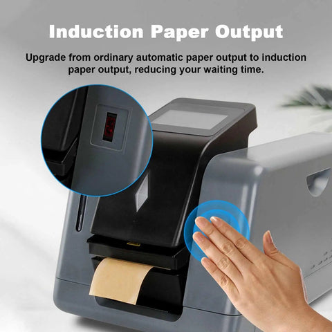 No Sweat Industrial Electric Water Activated Tape Dispenser Slick Sensor Controlled Kraft Paper Gummed Tape Cutter with induction output