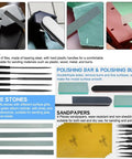 85 Piece Model Tools Kit For Hobbyists And Beginners files, knife stones, sandpapers, polishing blocks for detailing plastic models