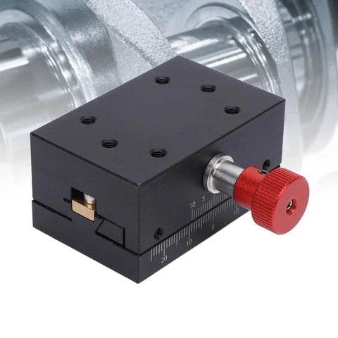 Beefy Aluminum Linear Stage With 40mm Stroke Manual Dovetail Sliding Platform And Precision Roller Bearings for smooth CNC displacement