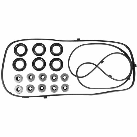 Drop In Engine Valve Cover Gasket Set Fits Honda Accord Pilot Ridgeline Acura MDX RL TL Saturn Vue 3.0L 3.2L 3.5L 3.7L 2003 2004 2005 2006 2007 2008 2009 2010 Premium OE Grade Seal Kit For Leak Free Performance And Easy Install displayed on plain background