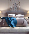 Industrial Metal Table Lamp Set Of 2 With Dual USB Ports And Linen Shade Modern Nightstand Lighting for Bedroom