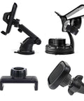 Six Pack 17mm Ball Head Tightening Nuts For Car Mounts shown in various holder applications