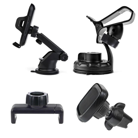 Six Pack 17mm Ball Head Tightening Nuts For Car Mounts shown in various holder applications