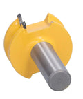 Kick Your Woodworking Up A Notch With This Sweet T Type Router Bit Set. 4 Inch yellow T router bit for smooth wood edging tasks.