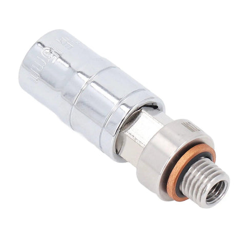 Repair Stripped Oil Pan Threads With Piggyback Drill Bit M12x1.5, Stainless Steel Self Tapping Plug Kit For Car Engines, No Welding Needed Quick Fix chrome thread repair plug with gasket