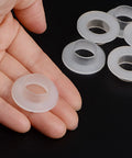Heavy Duty Flanged Nylon Bushings 15 Mm Bore Sleeve Bearings For Shafts 17 Mm Outer Diameter 9 Mm Length in hand