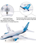 Dreamliner Inspired RC Airplane Toy With 3 Channel 2 4Ghz Remote Control, highlights of two motors and tail.