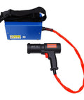 Portable 1500W Magnetic Induction Heater Auto Garage Essential with black handle and control panel, used for rust extraction.