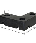 L Shaped Rubber Dock Bumper For Loading Docks Rock Solid Impact Protection Heavy Duty Warehouse Safety Fender with pre-drilled holes
