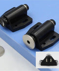 Push Latch Set 2 Pack for Cabinets and Wardrobes White Finish No-Fuss Push To Open Closers With Included Screws Easy Install