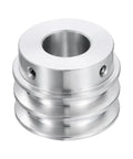 Heavy Duty Double Groove V Type Pulley, Aluminum Alloy Build, 18Mm Bore And 40Mm Outer Diameter, detailed view showing dual grooves.