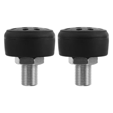 Toe Stops and Brake Blocks for Quad Roller Skates, Adjustable Non Marking Rubber Pads for Outdoor Skating, black pair