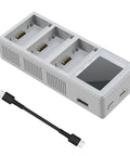 Powerful 100W Battery Charging Station With Color Screen For Mini5 4 3 Pro Drones, Fast Triple Battery Charging Up To Three Batteries At Once