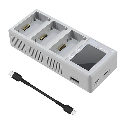 Powerful 100W Battery Charging Station With Color Screen For Mini5 4 3 Pro Drones, Fast Triple Battery Charging Up To Three Batteries At Once