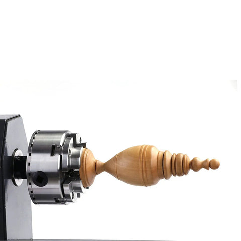 Beefy 3.75 Inch 4 Jaw Self Centering Scroll Chuck For Wood Lathe With 1 Inch 8 TPI Thread holding wooden spindle