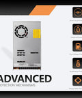 Advanced protection mechanisms of Beefy 600W 27V 22.2A Industrial Power Supply 1U Low Profile With 91 Percent Efficiency
