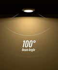 Beam angle of 20 Pack 6 Inch LED Disk Light With Dope 5CCT Switchable Color Temperature 2700K To 5000K Dimmable Surface Mount