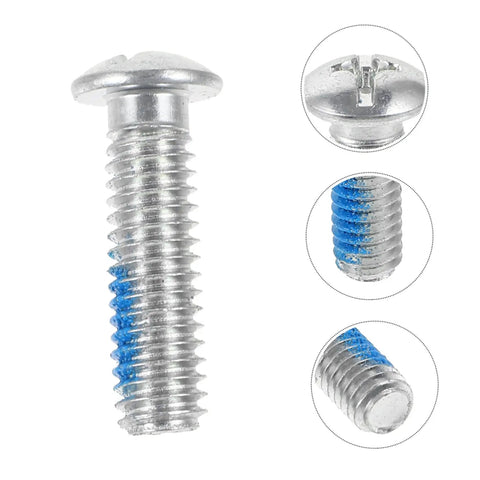 18 Pack Roller Skate Brake Screws And Stopper Fittings For Inline And Quad Skates, metal screw with a threaded blue section
