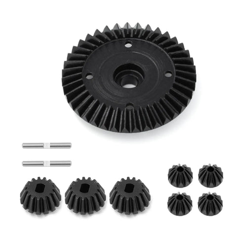 39T Differential Ring Gear Set With Seven Bevel Gears And 45 Steel Diff Unit For 1/10 RC Cars TT02 TT02B XV02 Upgrade Parts
