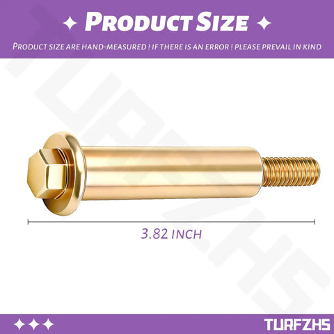 2 Pack Shoulder Bolt 112-3977 Replacement For Exmark Quest Pioneer E Series TimeCutter Titan And Hayter Wheel Horse, 3.82-inch