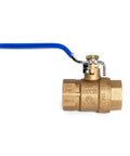 Heavy Duty Brass Full Bore Ball Valve With Handle Three Quarter Inch NPT Female To Female Plumbing Fitting Leak Proof