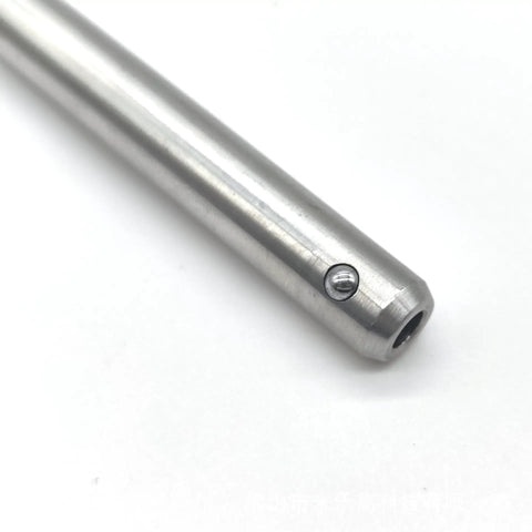 2 Pack T Handle Ball Locking Pins With Rope Quarter Inch Diameter 2 Inch Length 304 Stainless Steel Pin Close-up