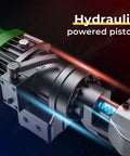 Heavy Duty 900W Electric Rebar Bender Machine With Pure Copper Motor showing hydraulic powered piston detail.