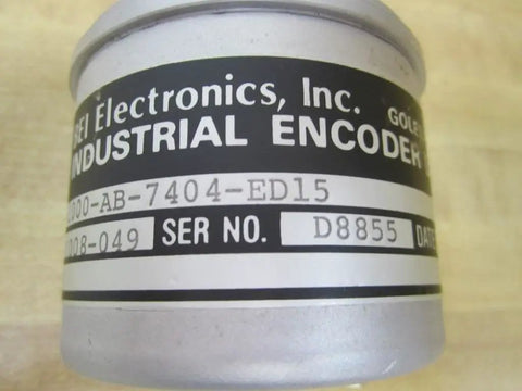 Model L25G1000AB7404ED15 Encoder for Industrial Machinery, 1000 CPR, AB Outputs, Quarter Inch Shaft, Fifteen Pin Connector, PN 92401008049, Beefy Built Tough Industrial Encoder Module close-up