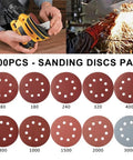 Get Ready To Smooth That Bad Boy With These 100 Piece 5 Inch Sanding Discs featuring Hook And Loop Backing and Alumina for polishing.