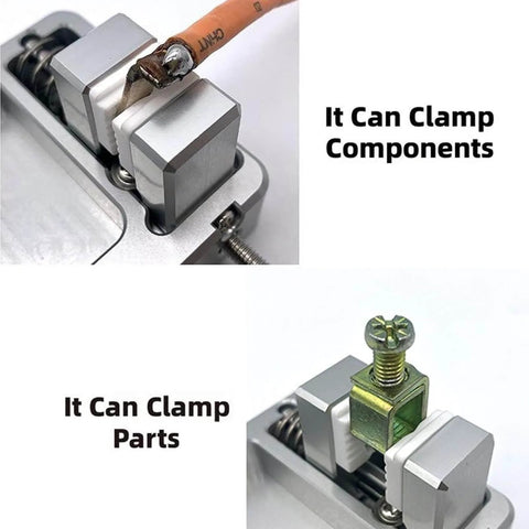 Adjustable Aluminum Soldering Jig For Electronics PCB Assembly And Jewelry Watch Repair, Rock Solid Clamp Fixture For Circuit Board Welding