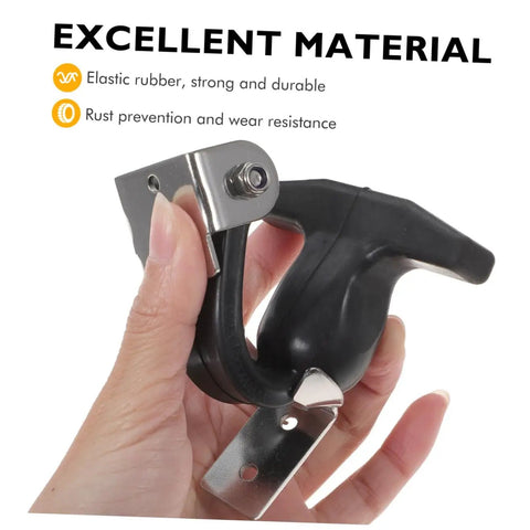 "Stainless Steel T Handle Draw Latches Set Of 2 With Rubber Cushioned Latch, shown with rust prevention material."