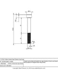 M10 Socket Head Cap Screws Pack Of Four Killer Grade 2 Titanium 80 Millimeter Long detailed technical drawing.
